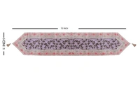 EZRA Silk Table Runner  For Living Room (14X72 Inch) - Free Size, Silk, Pack Of 1